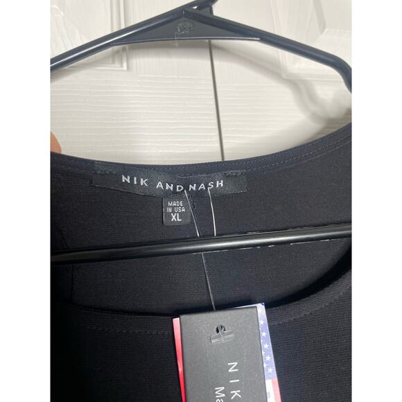 NEW Nik and Nash Black Tiered Dress Size XL - Picture 3 of 6